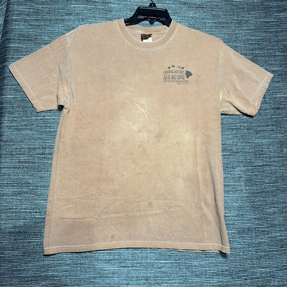 Hanes Other - Original Red Dirt T Shirt Men's L Orange Kaui Maui Hawaii Short Sleeve